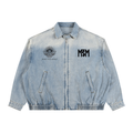 MTM Unisex Vintage Wash Full-Zip Denim Jacket