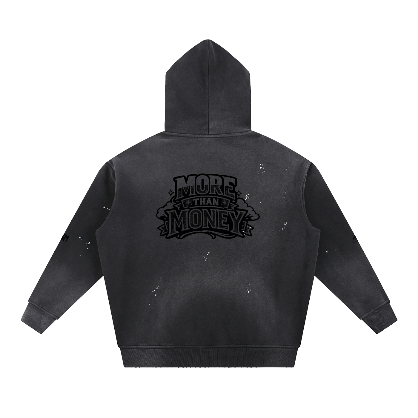 MTM Vintage Washed Frayed Fleece Hoodie