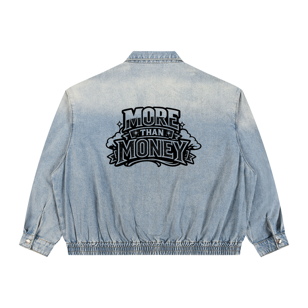 MTM Unisex Vintage Wash Full-Zip Denim Jacket